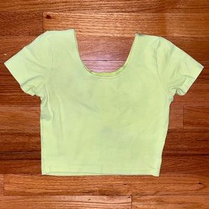 Neon Yellow Crop Top